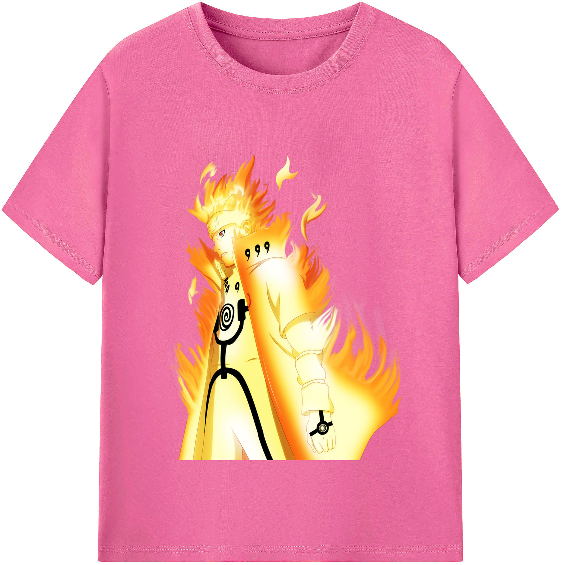 （画像用） NARUTO -ナルト- うずまき ナルト Uzumaki Naruto レディースカジュアルプリントTシャツ（綿100％）